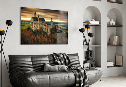 Fairytale Castle Glass Wall Art