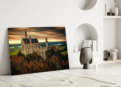 Fairytale Castle Glass Wall Art