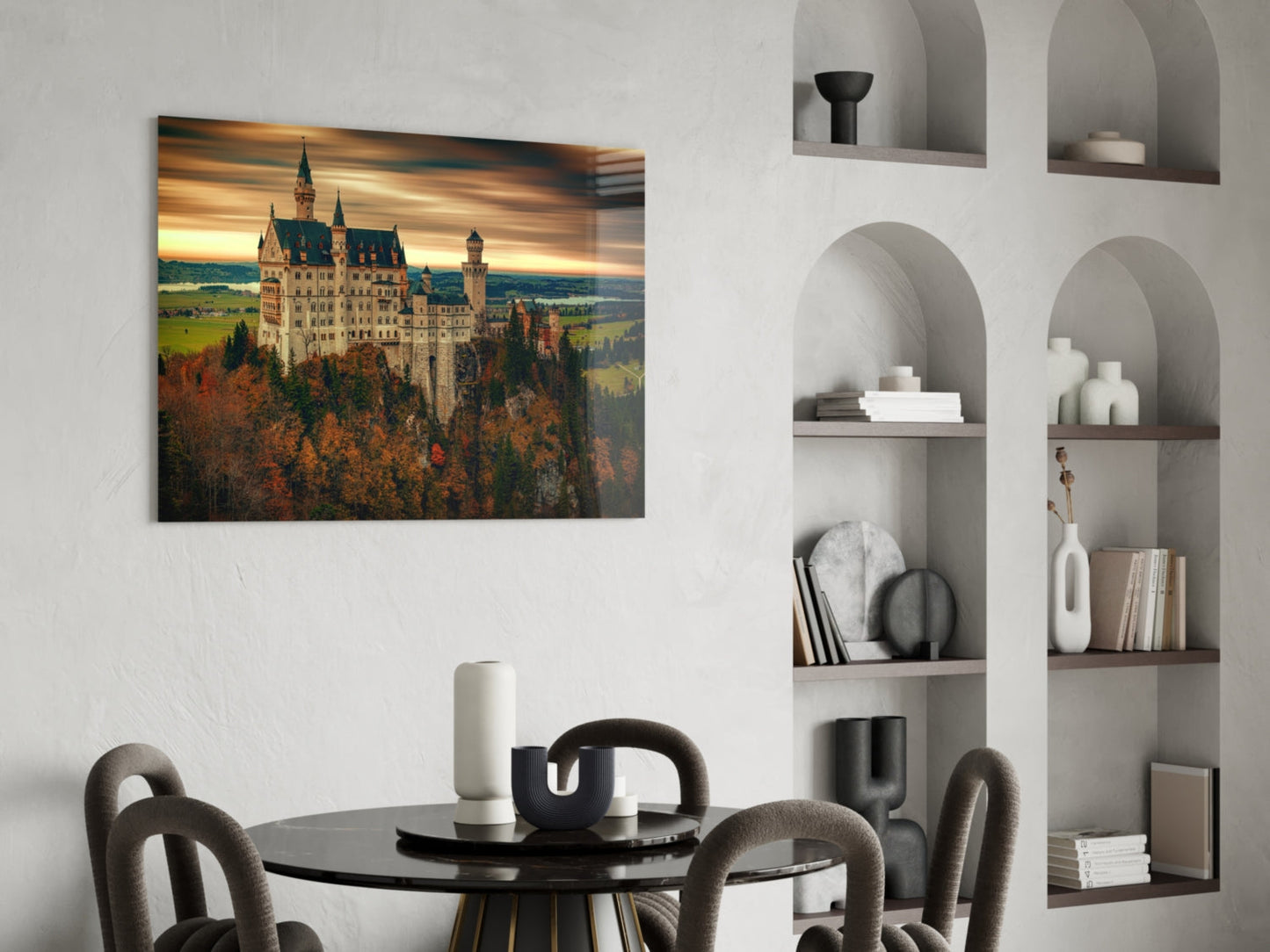 Fairytale Castle Glass Wall Art