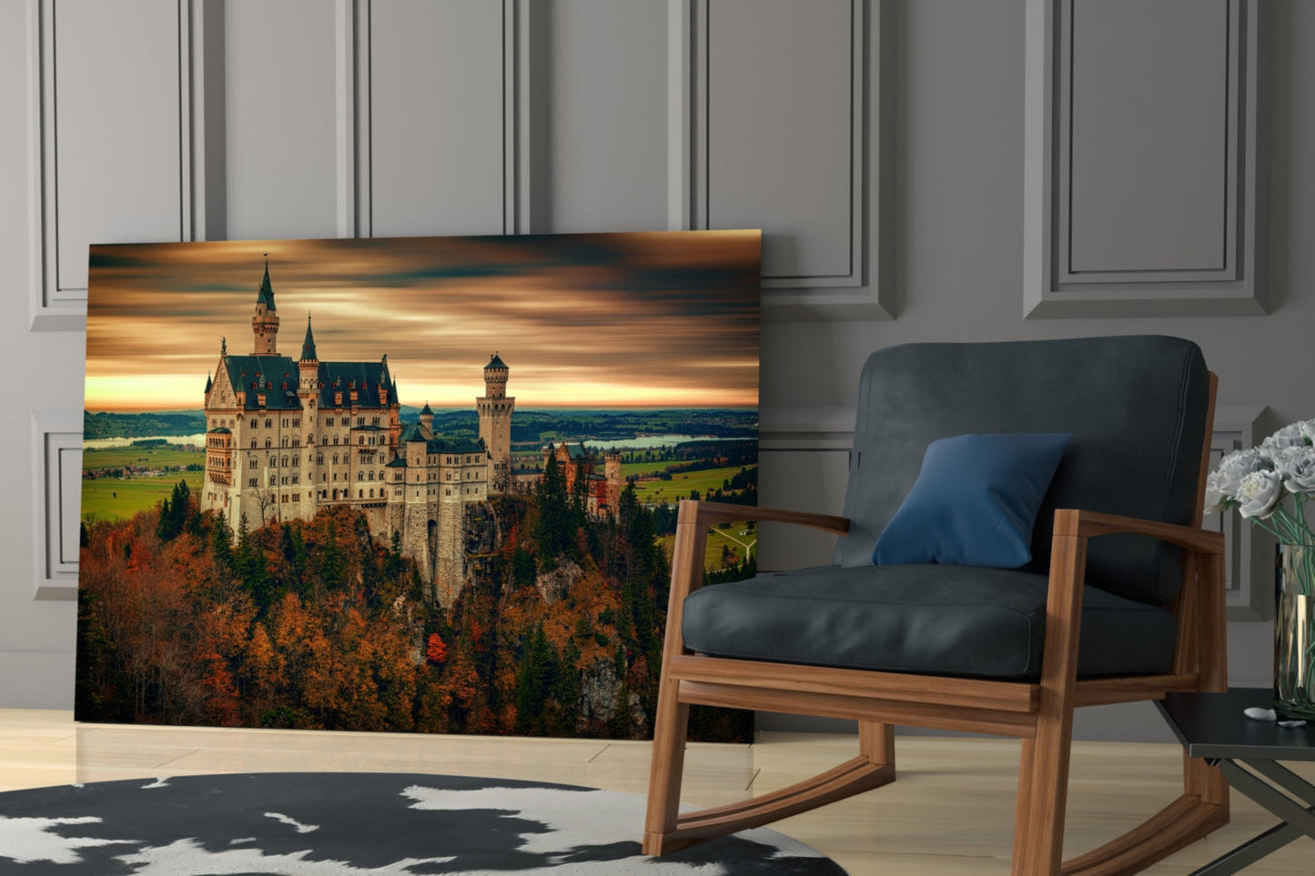 Fairytale Castle Glass Wall Art