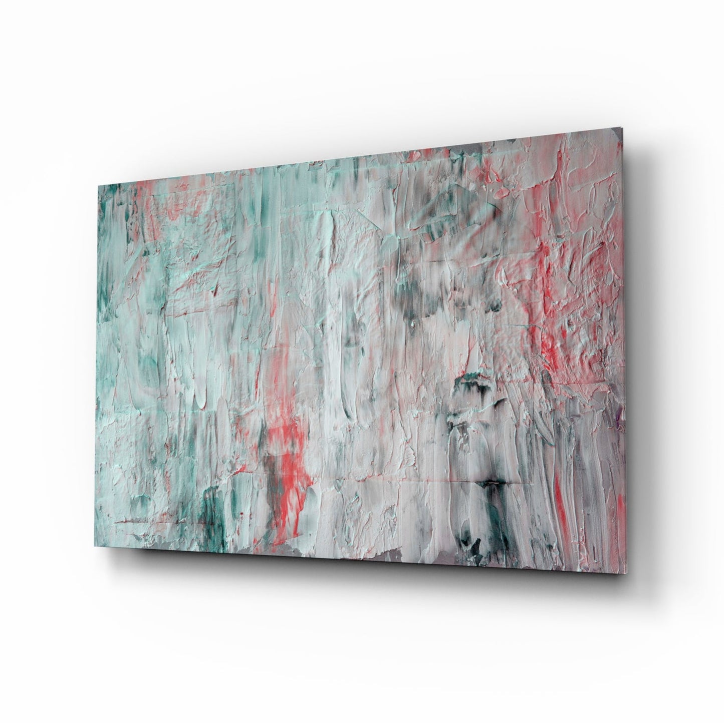 Oil art effect abstract pattern glass wall art