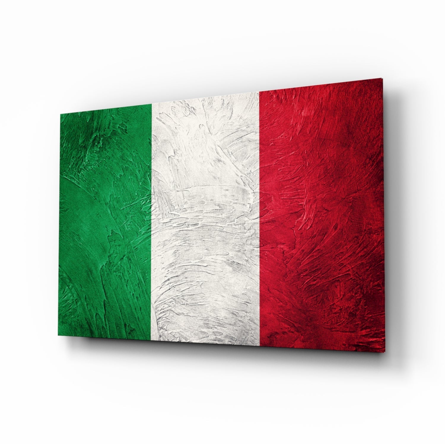 Flag of Italy glass wall art