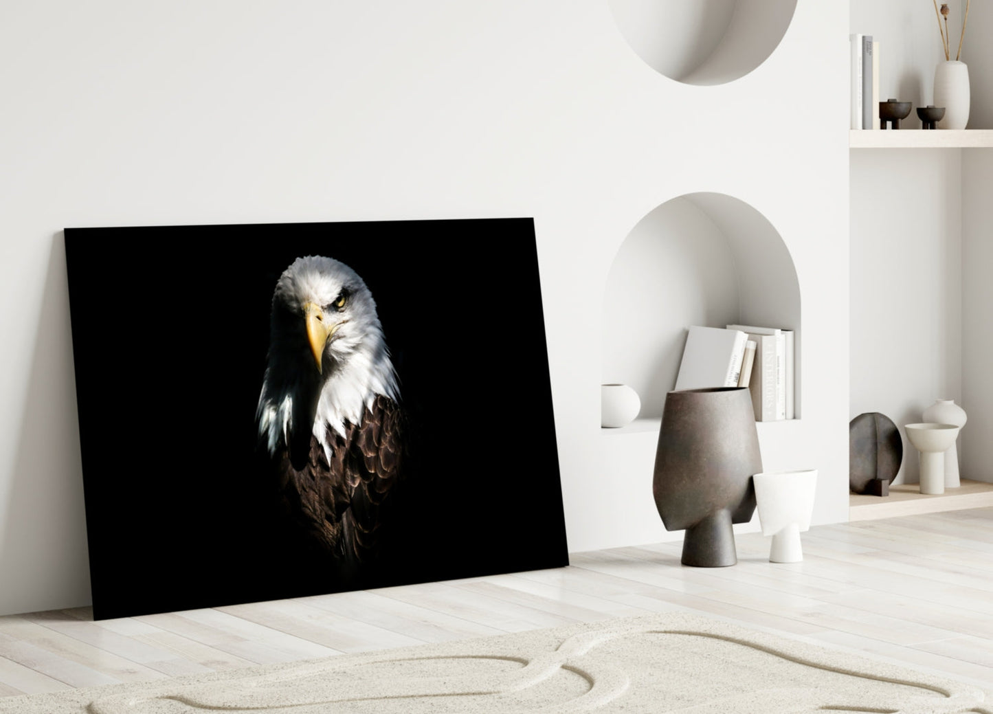 Bald Eagle Glass Wall Art