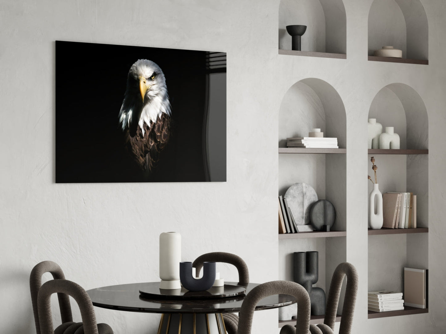Bald Eagle Glass Wall Art