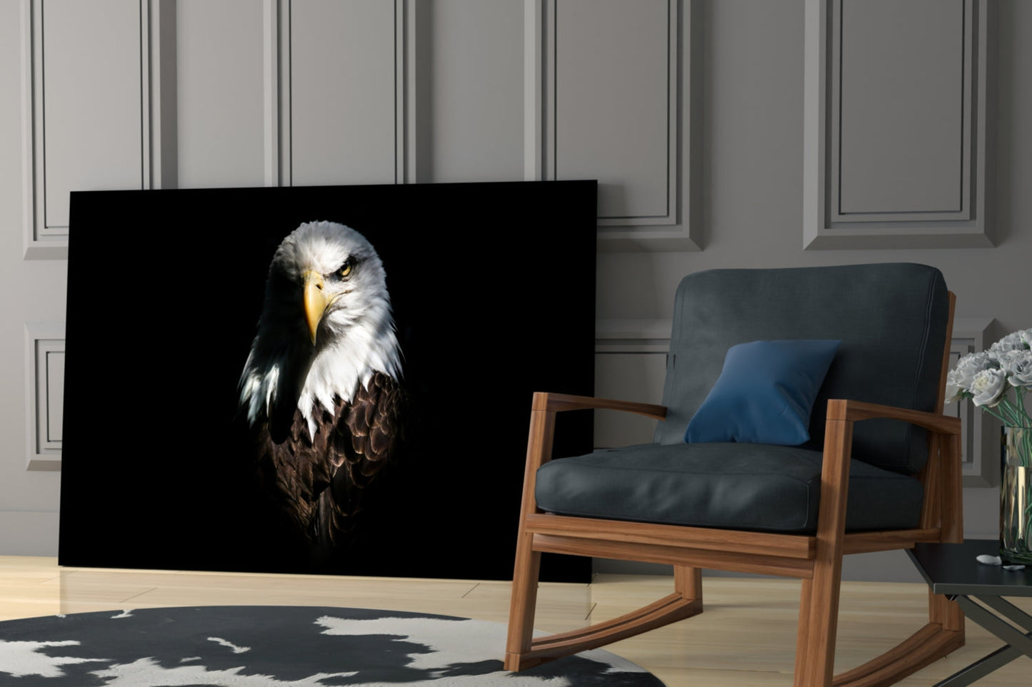 Bald Eagle Glass Wall Art