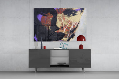 Collage Portrait Glass Wall Art