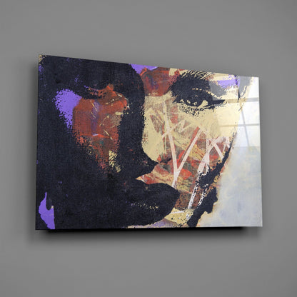 Collage Portrait Glass Wall Art