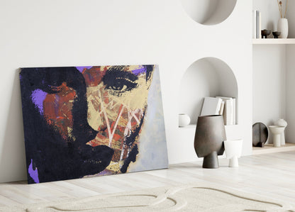 Collage Portrait Glass Wall Art
