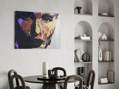 Collage Portrait Glass Wall Art