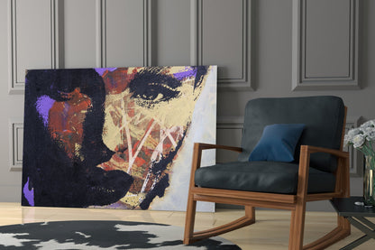 Collage Portrait Glass Wall Art