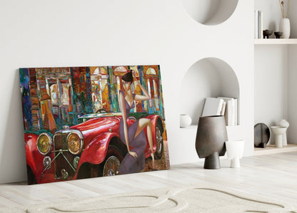 Art Deco Car Glass Wall Art