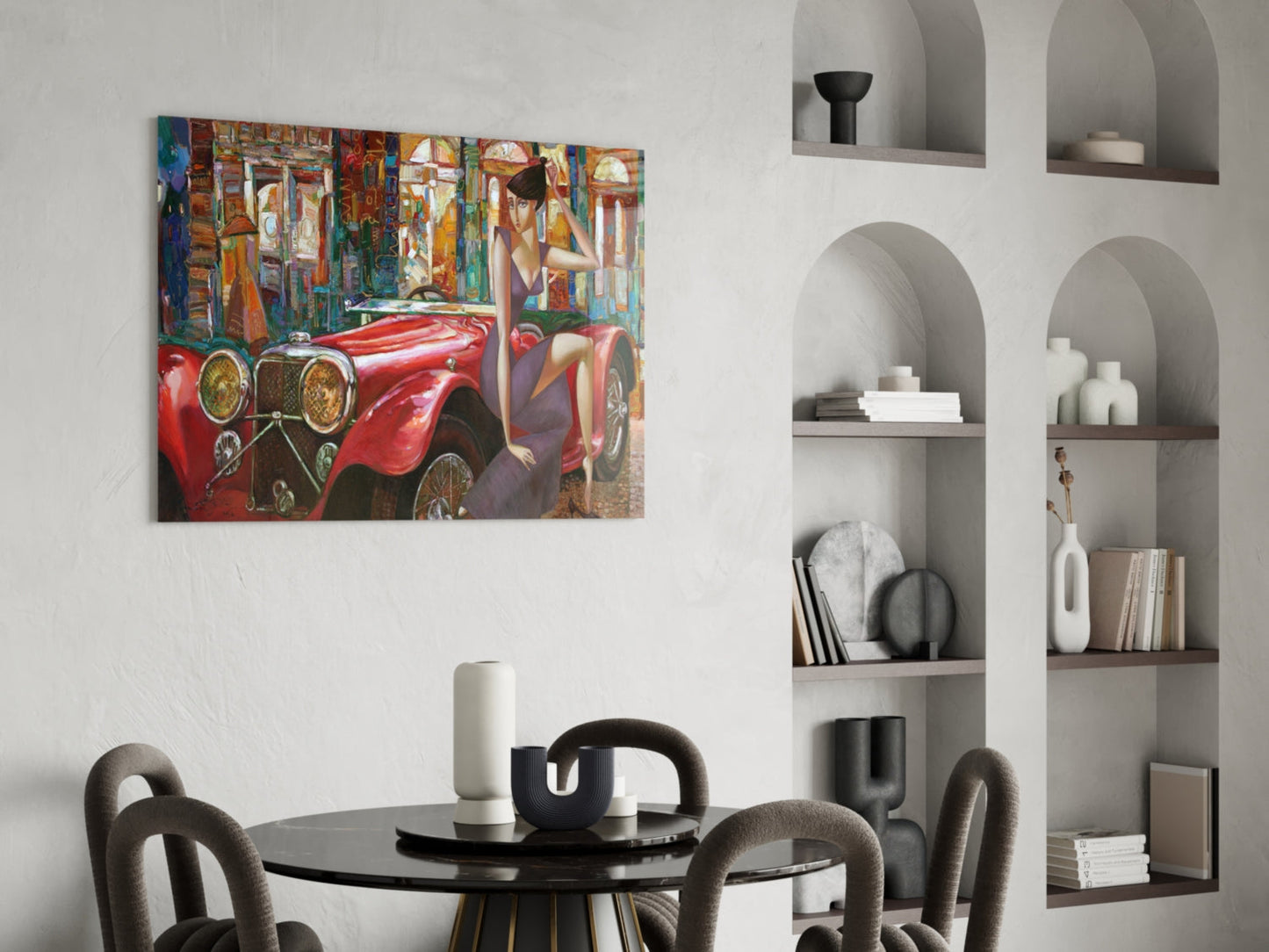 Art Deco Car Glass Wall Art