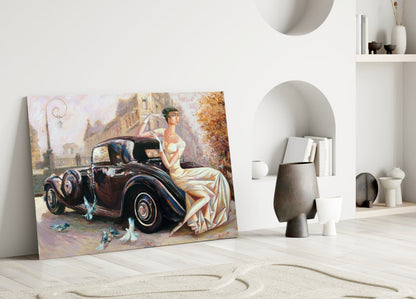 Art Deco Car Glass Wall Art