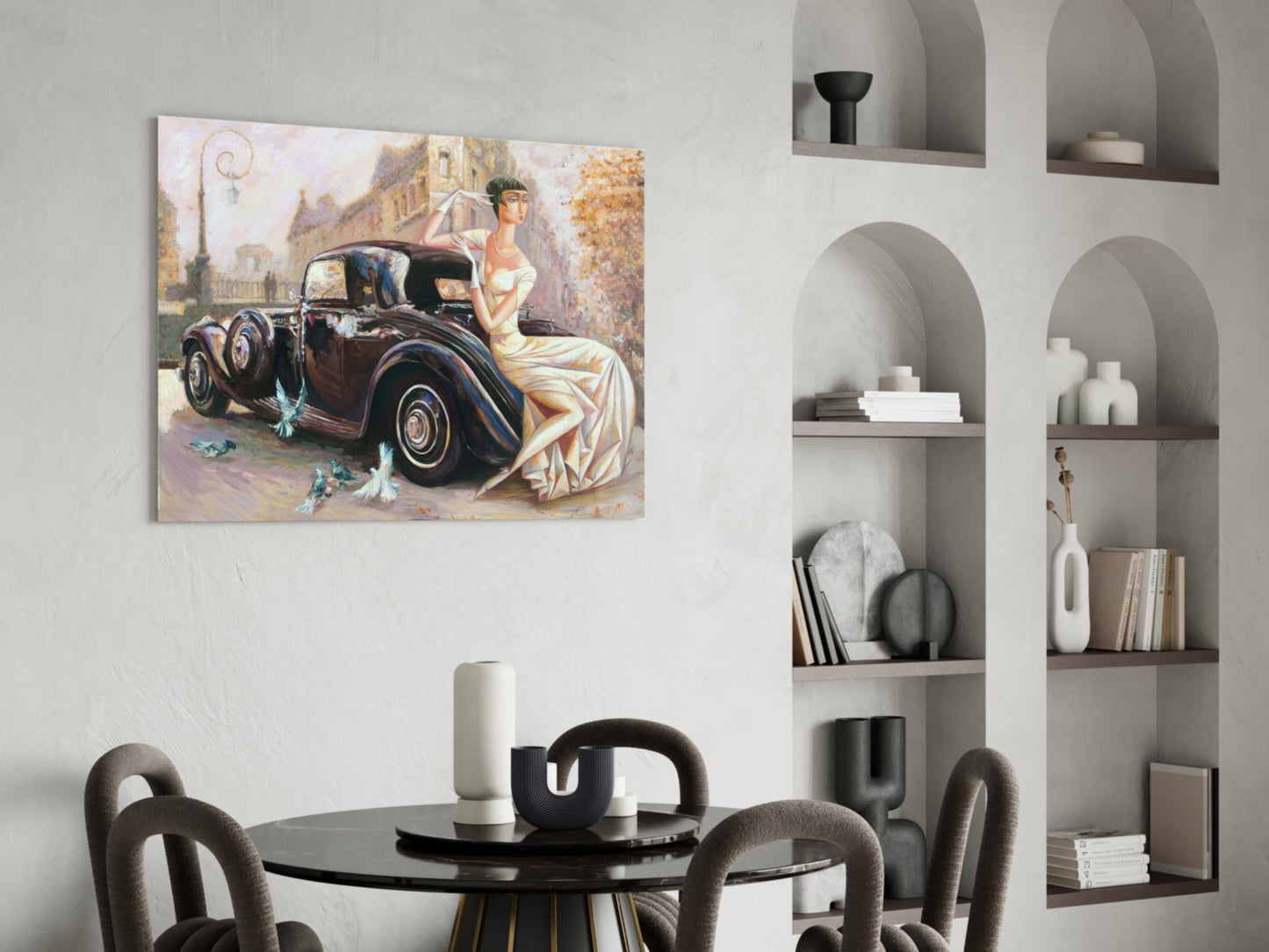 Art Deco Car Glass Wall Art