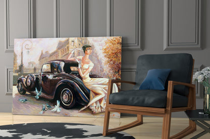 Art Deco Car Glass Wall Art