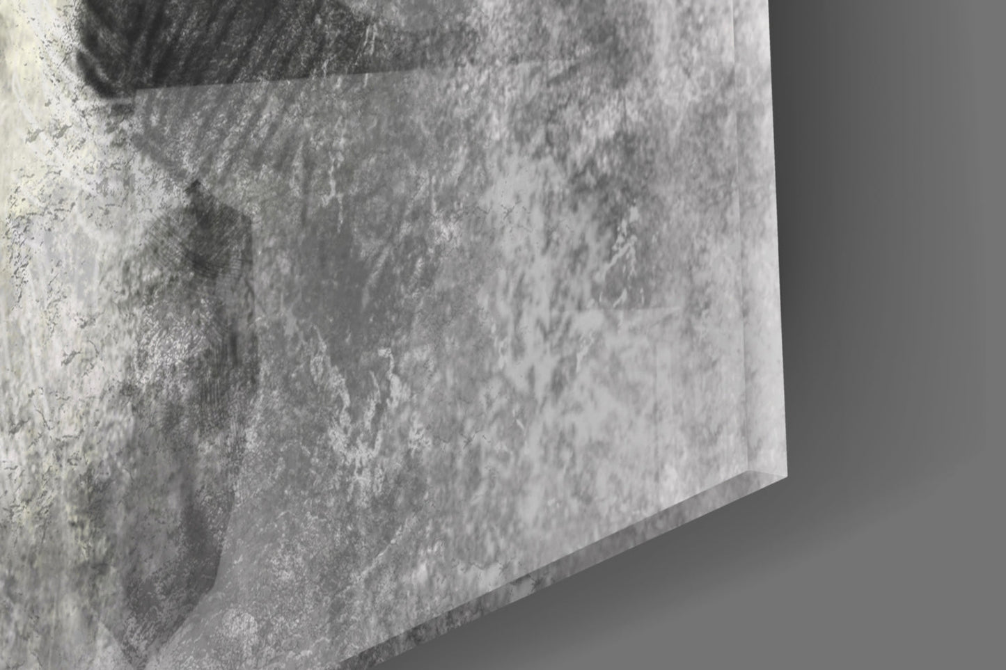 Wolf Glass Wall Art - Howling Charcoal Portrait