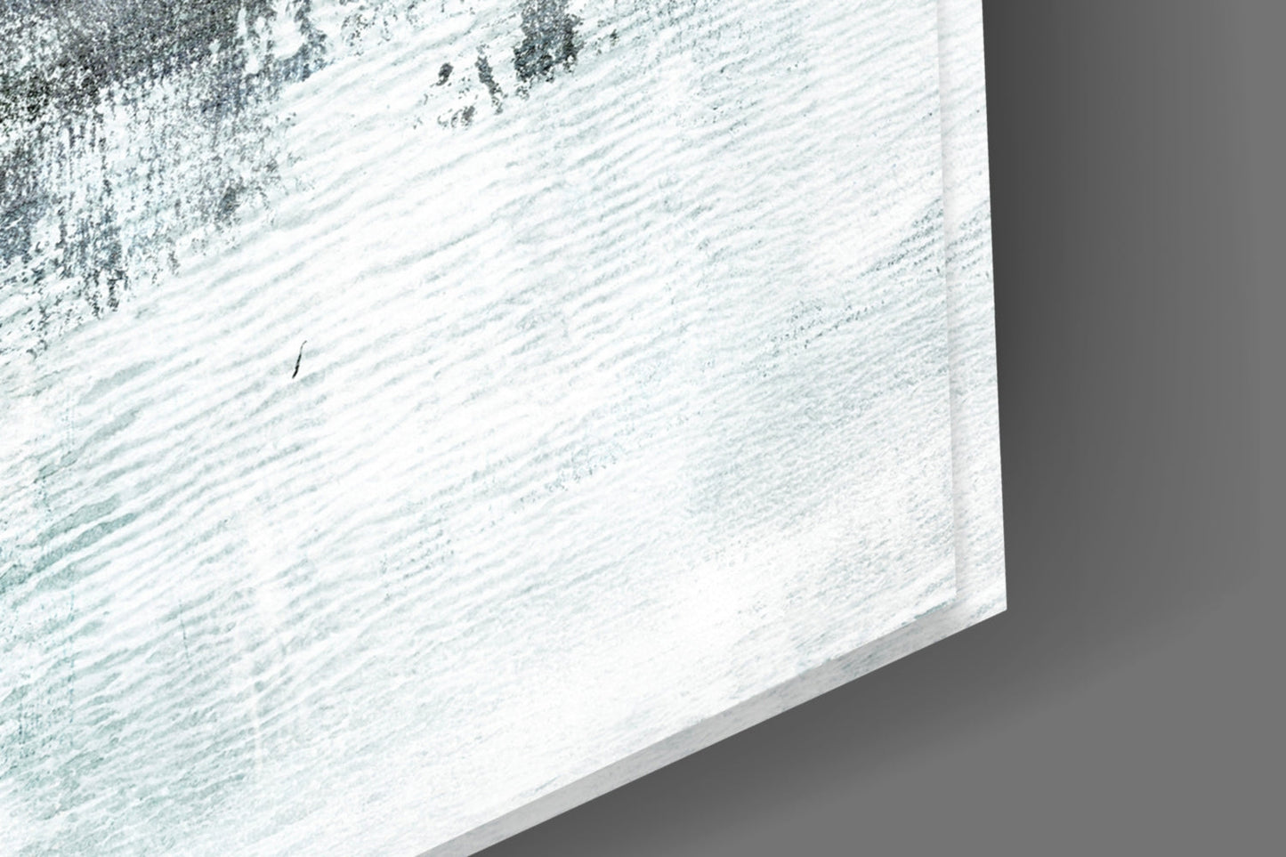 Misty Blue Color Field Glass Wall Art