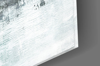 Misty Blue Color Field Glass Wall Art