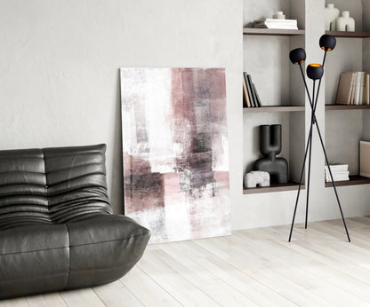 Mauve Dusk Color Field Glass Wall Art