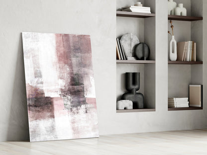 Mauve Dusk Color Field Glass Wall Art
