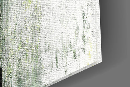 Lime Color Block Glass Wall Art
