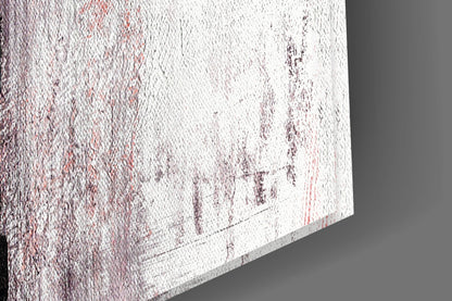 Crimson Color Block Glass Wall Art