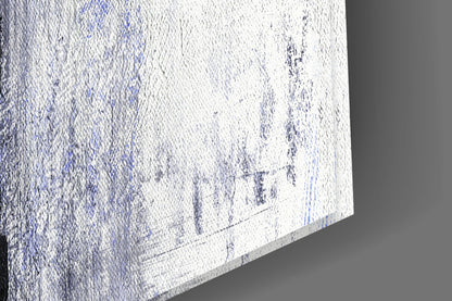 Cobalt Drift Abstract Glass Wall Art