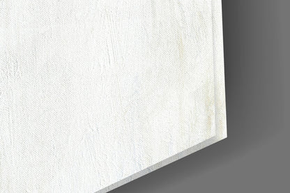 Charcoal Column Abstract Glass Wall Art