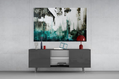 Skyline Drip Abstract Glass Wall Art