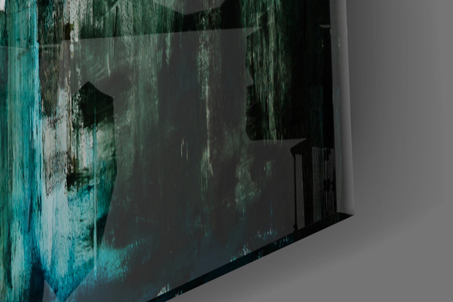 Skyline Drip Abstract Glass Wall Art