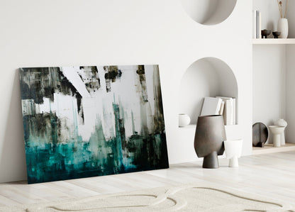 Skyline Drip Abstract Glass Wall Art