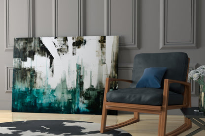 Skyline Drip Abstract Glass Wall Art