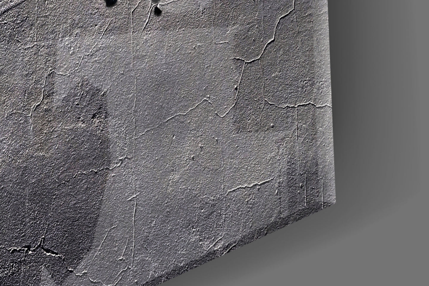Navy Stone World Map Glass Wall Art