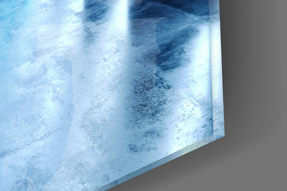 Neon Triangle Corridor Glass Wall Art