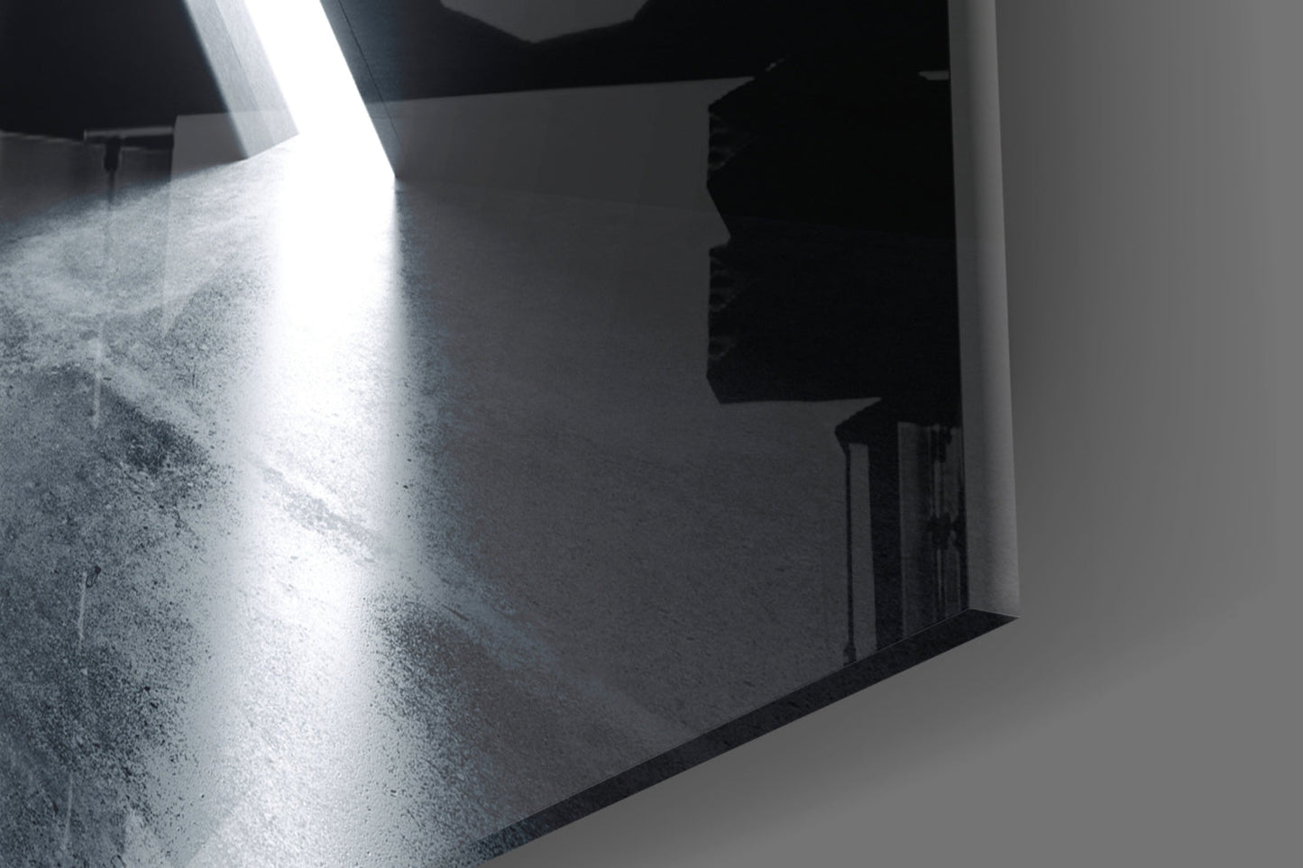 Triangle Tunnel Glass Wall Art