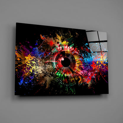 Splatter Paint Eye Glass Wall Art