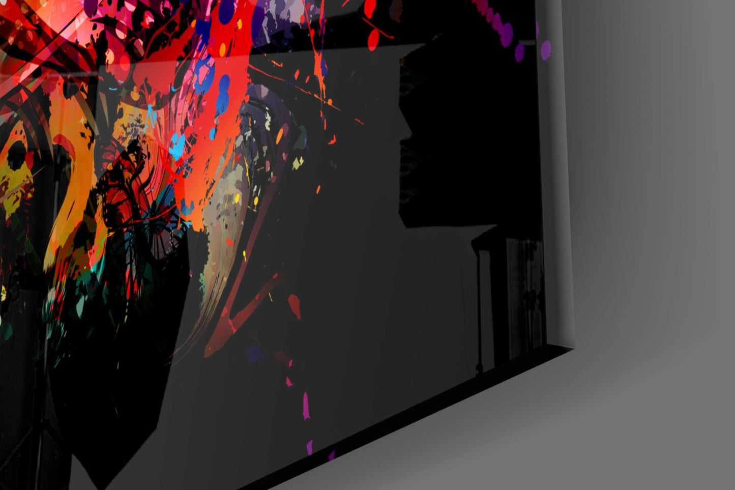 Splatter Paint Eye Glass Wall Art
