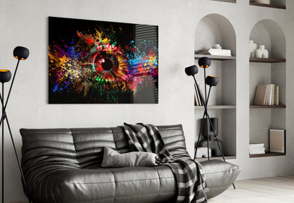 Splatter Paint Eye Glass Wall Art