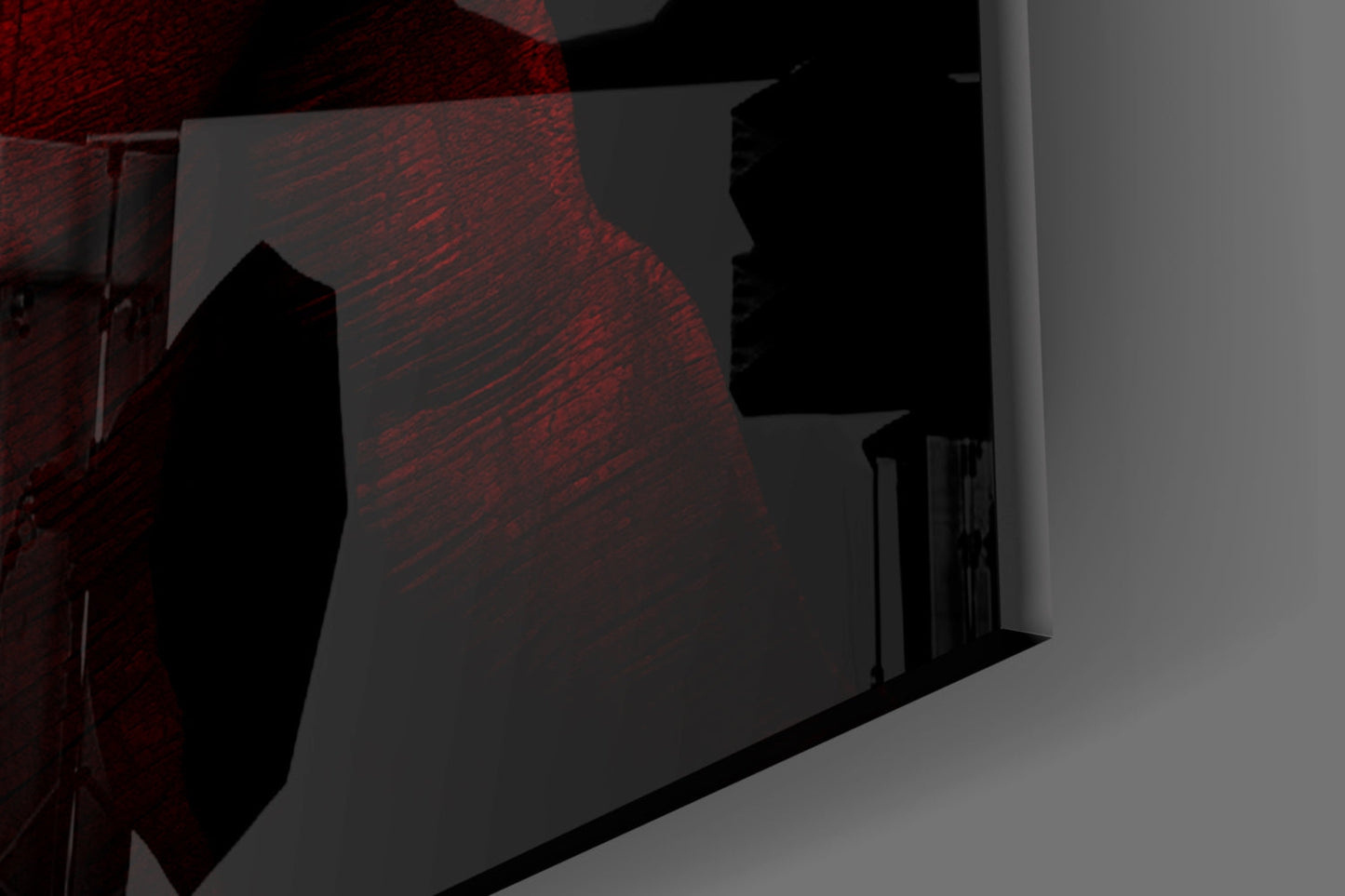 Donnie Red Glass Wall Art