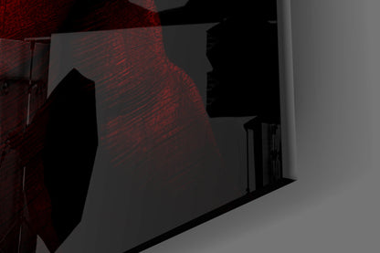 Donnie Red Glass Wall Art