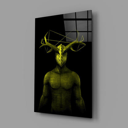 Donnie Yellow Glass Wall Art