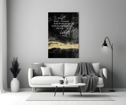 Moments That Matter Glass Wall Art