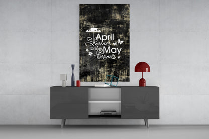April Showers Glass Wall Art
