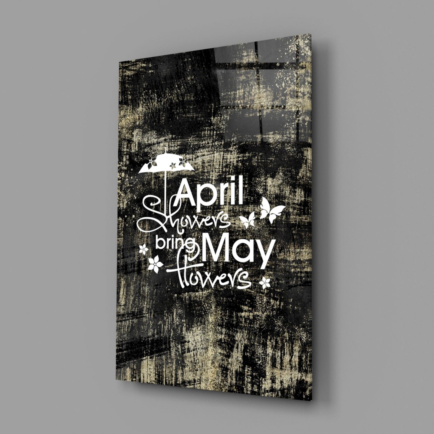 April Showers Glass Wall Art