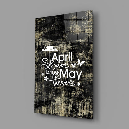 April Showers Glass Wall Art