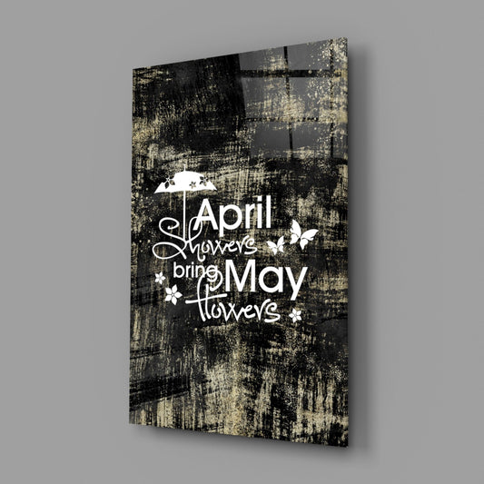 April Showers Glass Wall Art