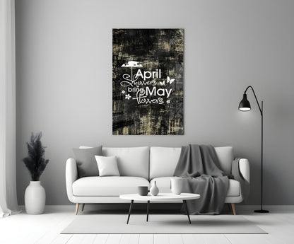 April Showers Glass Wall Art