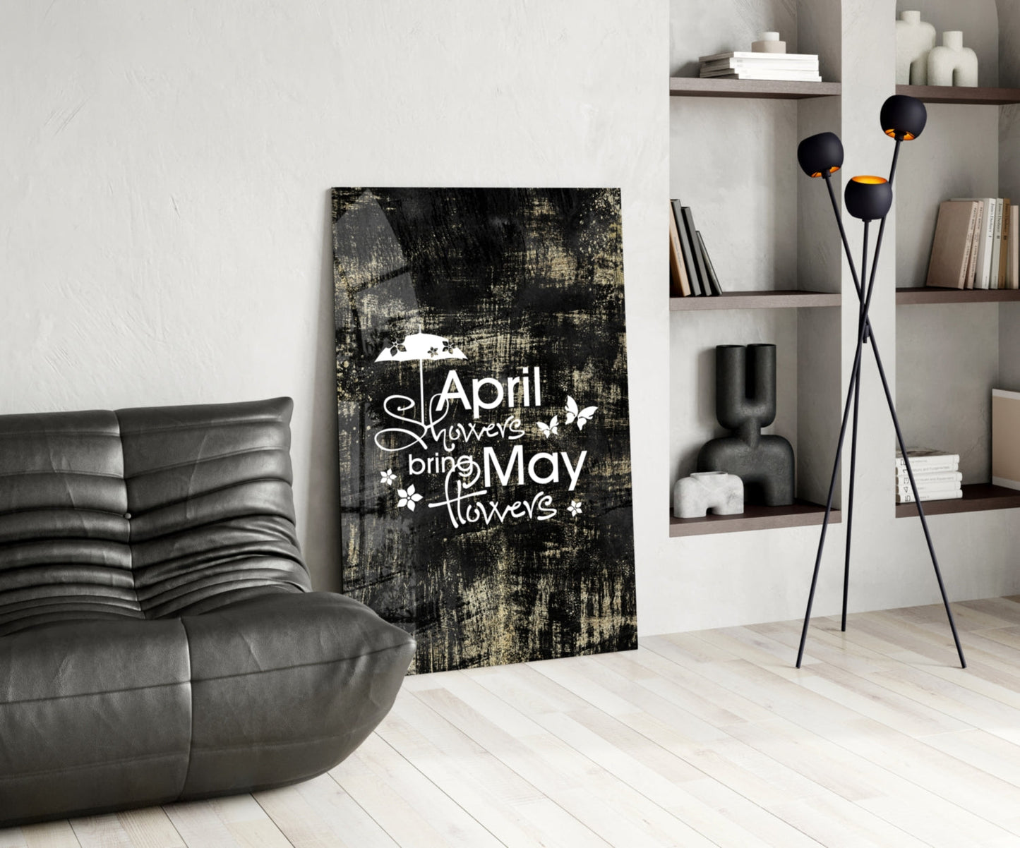 April Showers Glass Wall Art