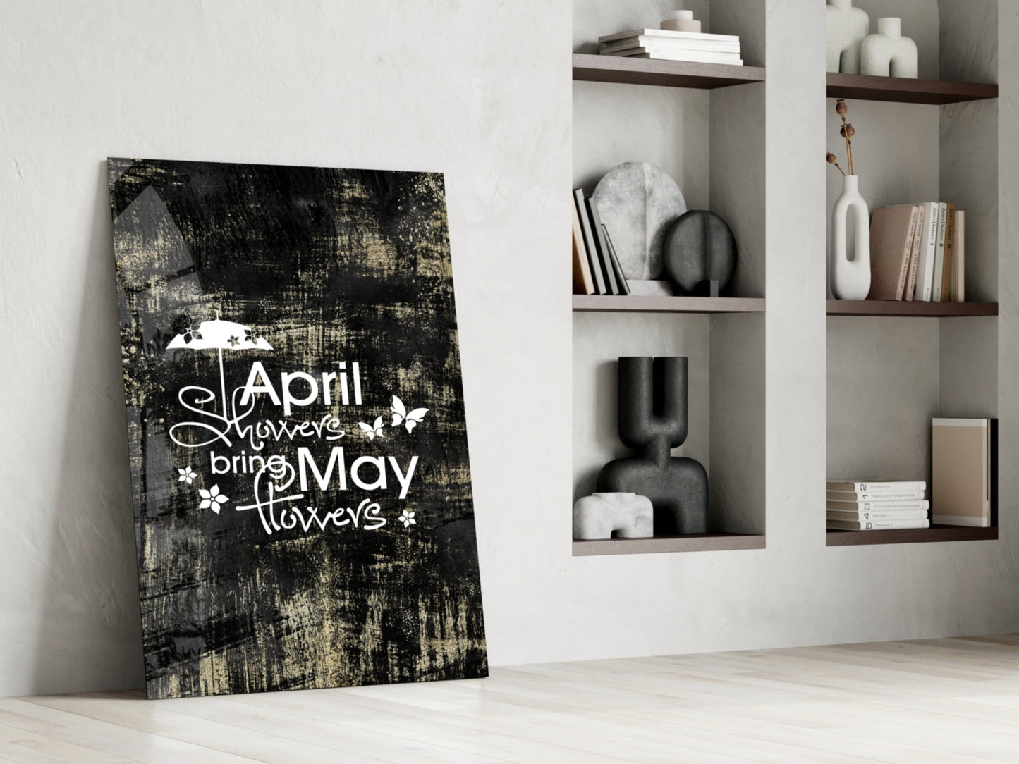 April Showers Glass Wall Art