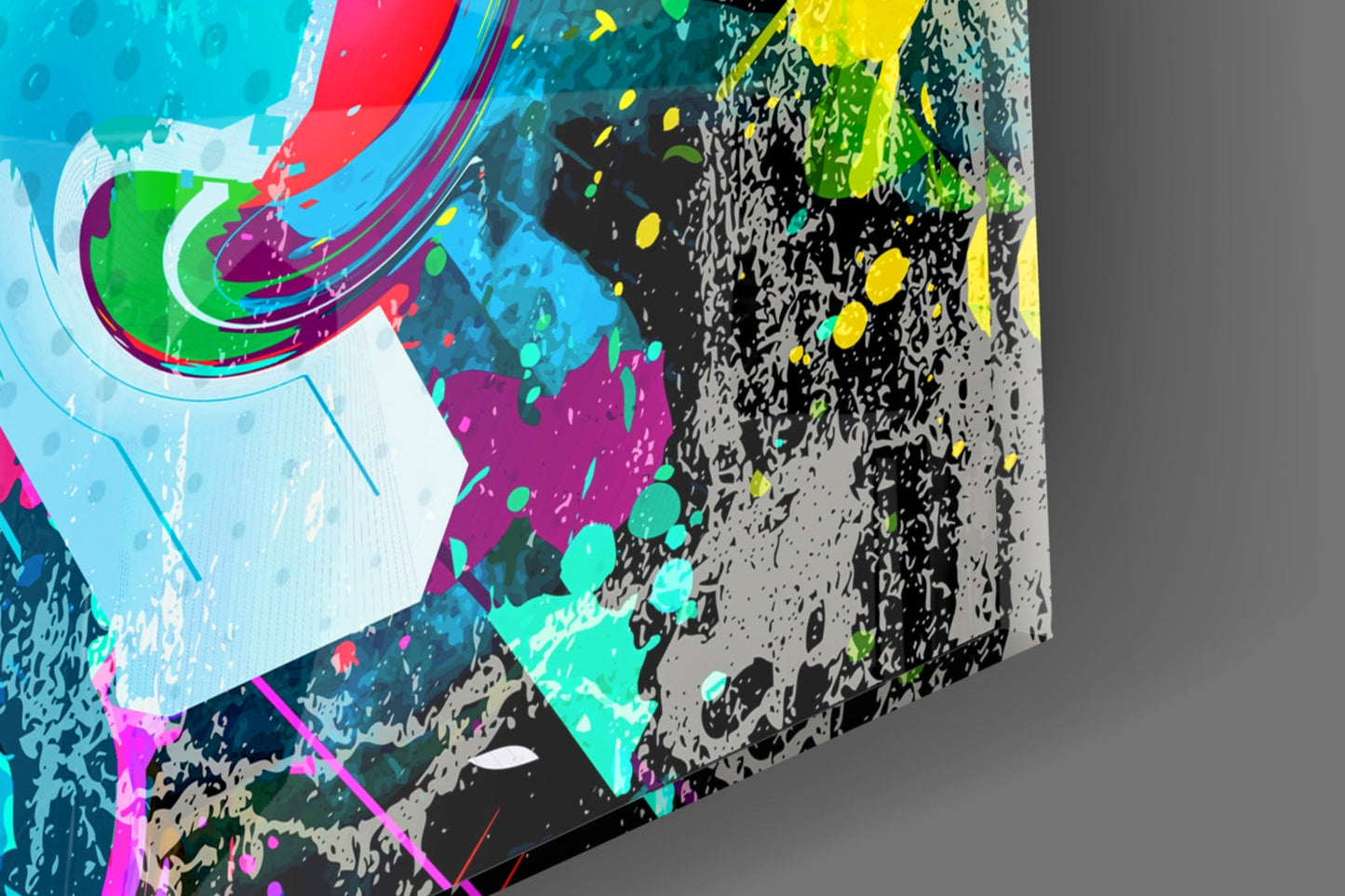 Ebruli Marbled Glass Wall Art